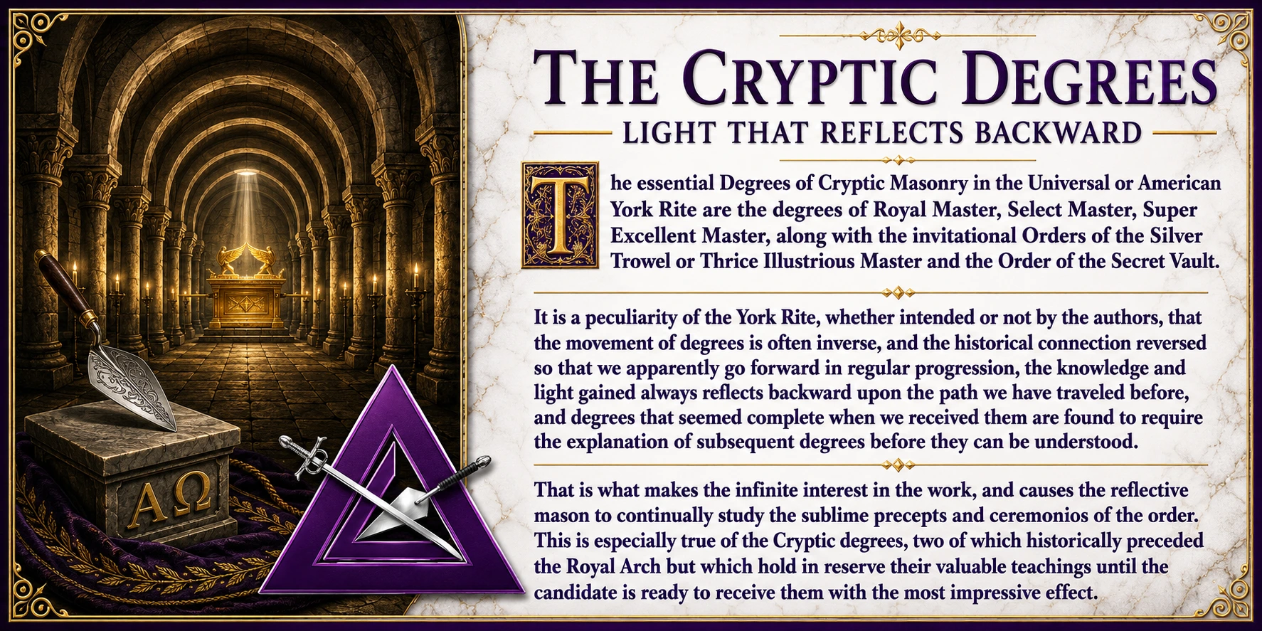 The Cryptic Degrees